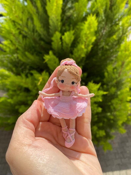 Receita Bailarina Mini Amigurumi