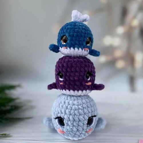 Receita Baleias Amigurumi