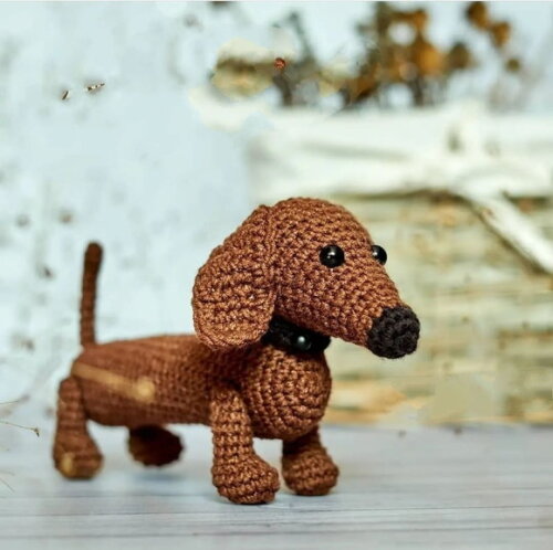 Receita Basset Amigurumi
