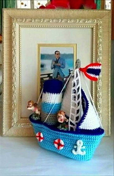Receita Barco Amigurumi