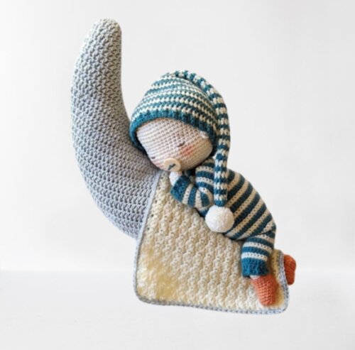 Receita Bebe dormindo Amigurumi