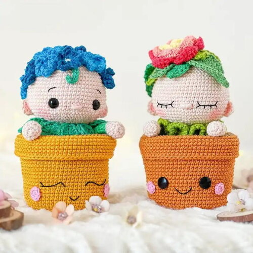 Receita Bebe no Pote Amigurumi