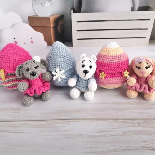 Receita Bichinhos no Ovo Amigurumi