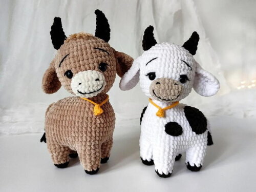 Receita Boi e Vaca Amigurumi