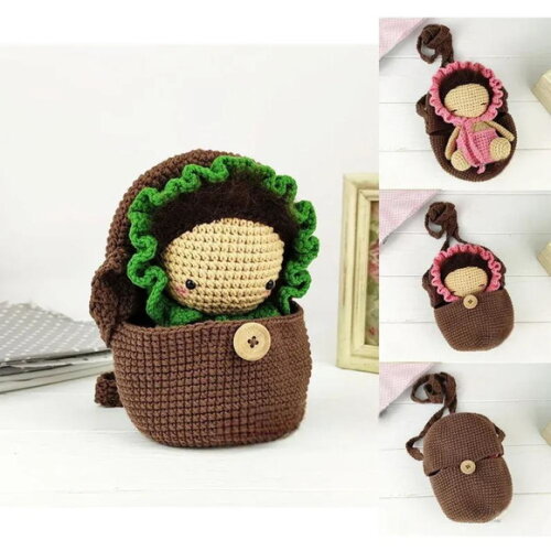Receita Bolsa Bebe Amigurumi