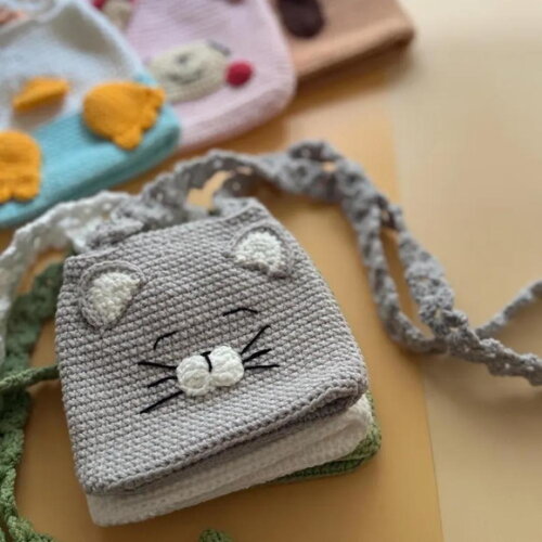 Receita Bolsa Gato Amigurumi