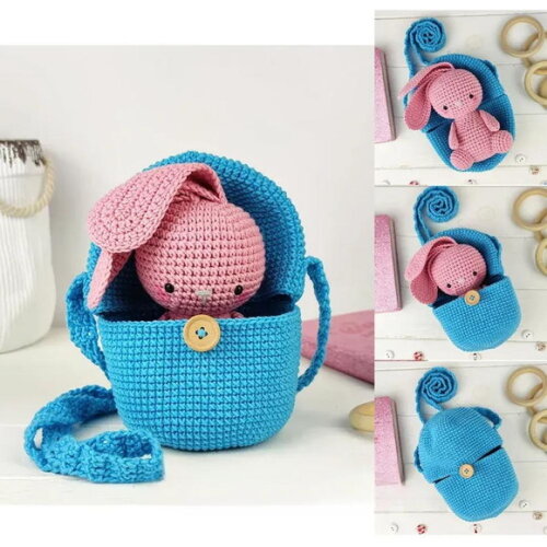 Receita Bolsa Coelho Amigurumi