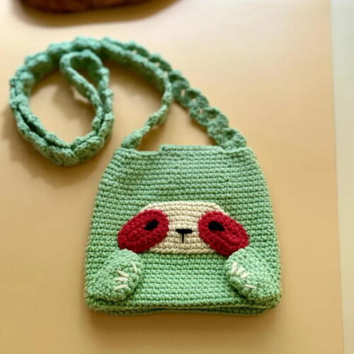 Receita Bolsa Preguiça Amigurumi