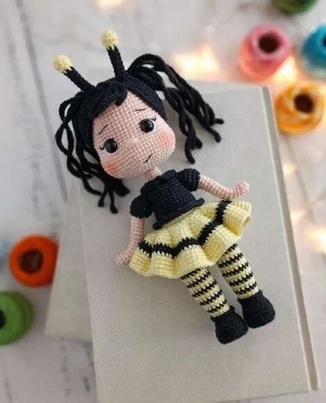 Receita Boneca Abelha Amigurumi