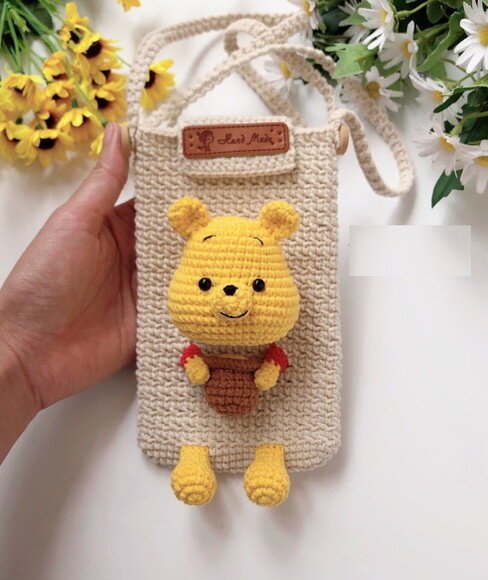 Receita Bolsinha Pooh Amigurumi