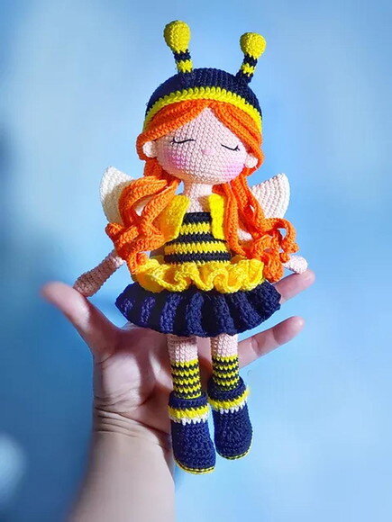 Receita Boneca Abelha Amigurumi