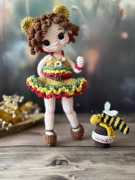 Receita Boneca Abelha Amigurumi