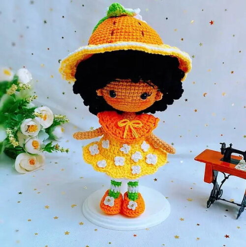 Receita Boneca Abobora Amigurumi