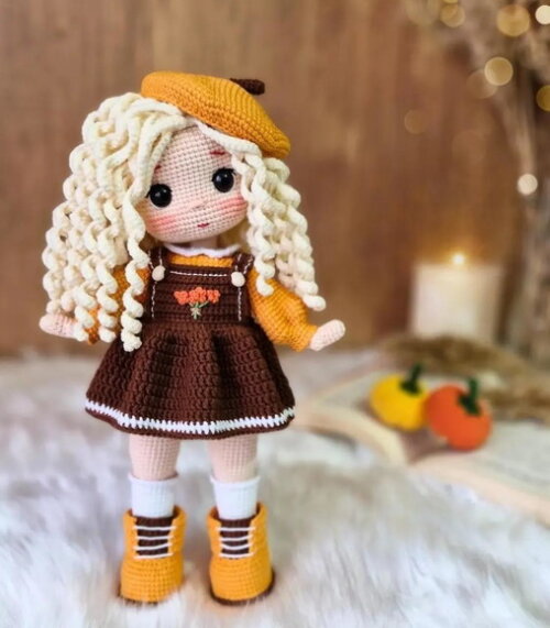 Receita Boneca Abobora Amigurumi