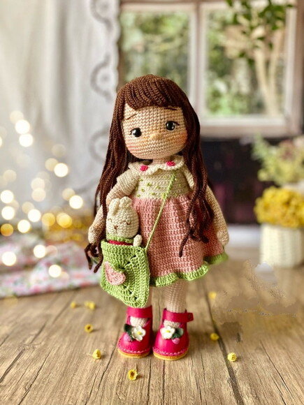 Receita Boneca Amigurumi
