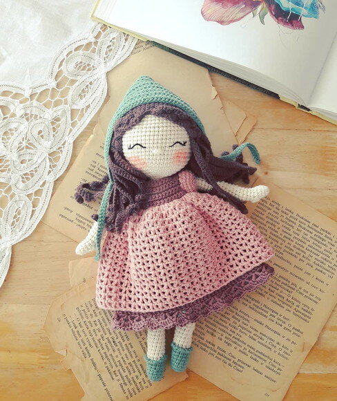Receita Boneca Amigurumi