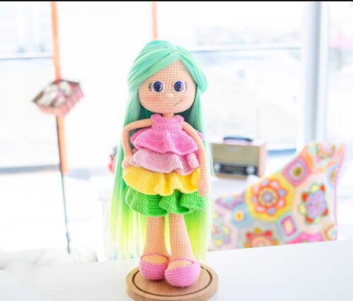 Receita Boneca Amigurumi