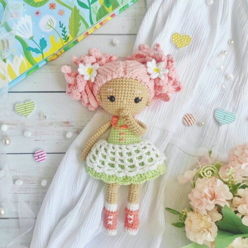 Receita Boneca Amigurumi
