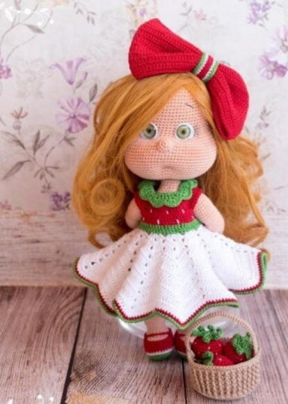 Receita Boneca Amigurumi