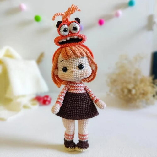 Receita Boneca Ansiedade Amigurumi