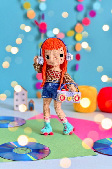 Receita Boneca Arco Iris Amigurumi