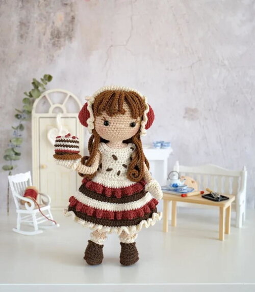 Receita Boneca Bolo Amigurumi