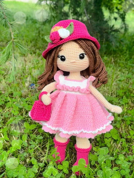 Receita Boneca Cereja Amigurumi
