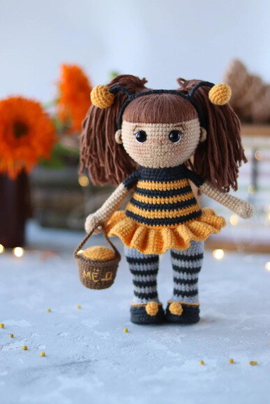 Receita Boneca Colmeia Amigurumi