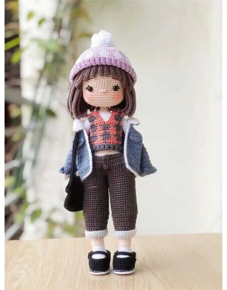 Receita Boneca de Gorro Amigurumi