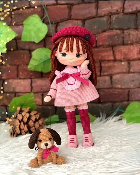 Receita Boneca e Cachorro Amigurumi