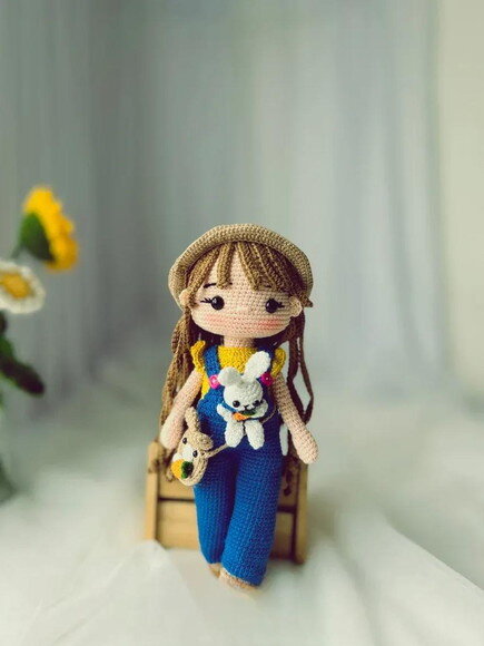Receita Boneca e Coelho Amigurumi