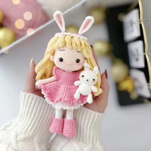 Receita Boneca e Coelho Amigurumi