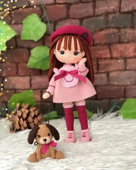 Receita Boneca e Cachorro Amigurumi
