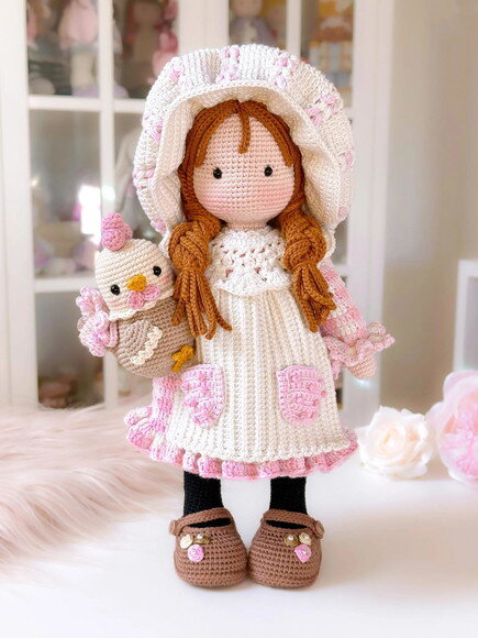 Receita Boneca e Galinha Amigurumi
