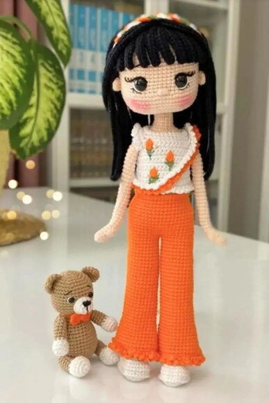 Receita Boneca e Urso Amigurumi