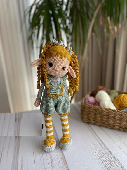 Receita Boneca Elfa Amigurumi