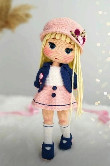 Receita Boneca Flor Amigurumi