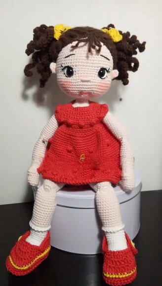 Receita Boneca Fifi Amigurumi