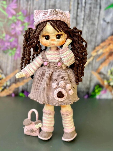 Receita Boneca Gatinha Amigurumi