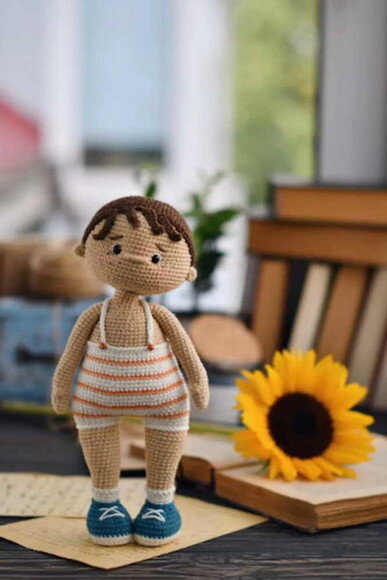 Receita Boneca Girassol Amigurumi
