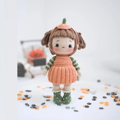 Receita Boneca Halloween Amigurumi
