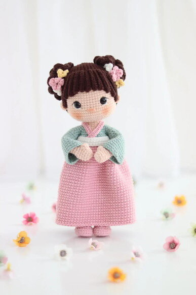 Receita Boneca Japonesa Amigurumi