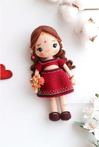 Receita Boneca Indiana Amigurumi