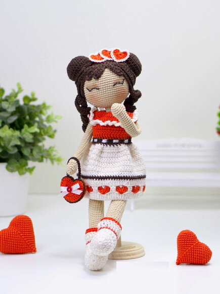 Receita Boneca Japonesa Amigurumi