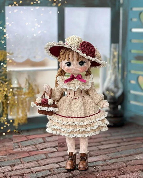 Receita Boneca Lady Amigurumi