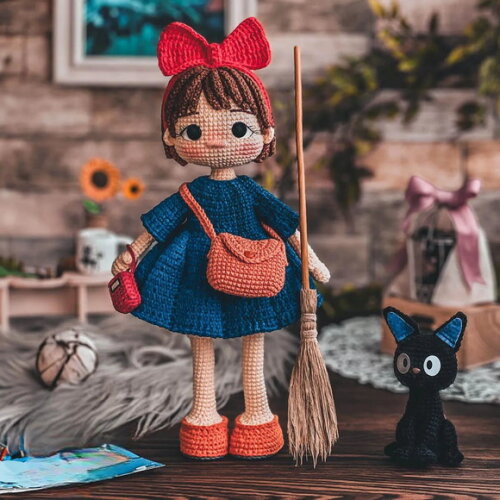 Receita Boneca Kiki Amigurumi