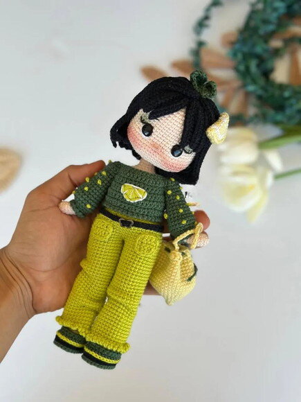 Receita Boneca Limão Amigurumi