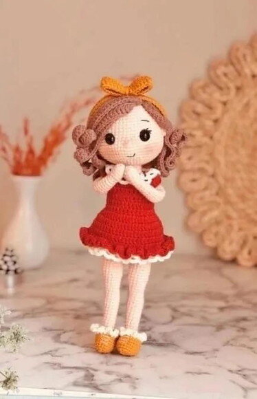 Receita Boneca Meiga Amigurumi