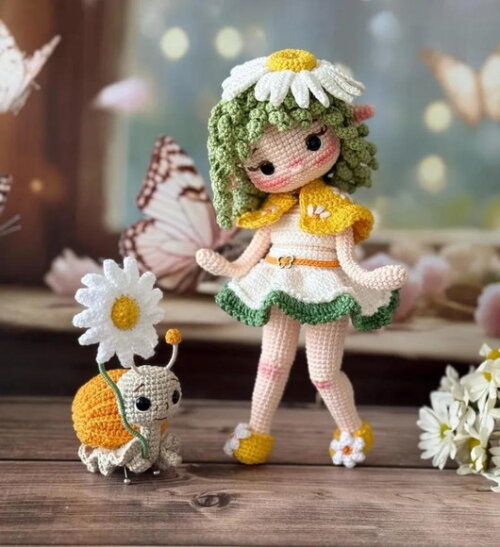 Receita Boneca Margarida Amigurumi