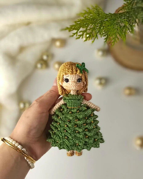 Receita Boneca Mini Amigurumi